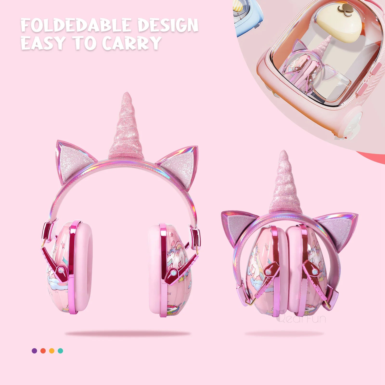 Kids Unicorn Earmuffs & Dino Earmuffs